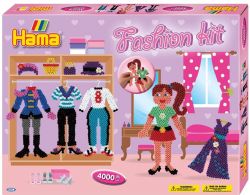 HAMA - FASHION KIT 4000 PERLES (BOITE ROSE)